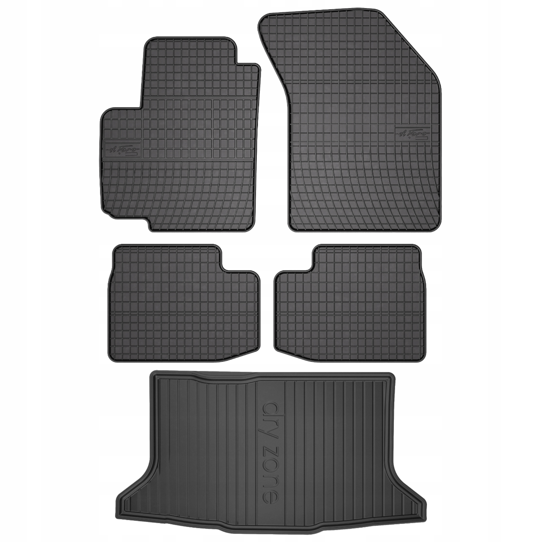 Gumové rohože rohož batožinového priestoru pre Suzuki SX4 I 1 06-13 cross.