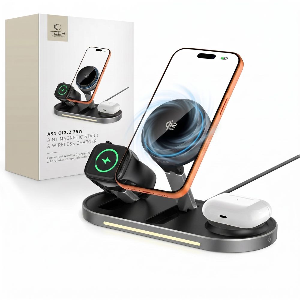 Tech-protect A51 Arcticboost 3IN1 Magnetic Magsafe Wireless Charger 25W