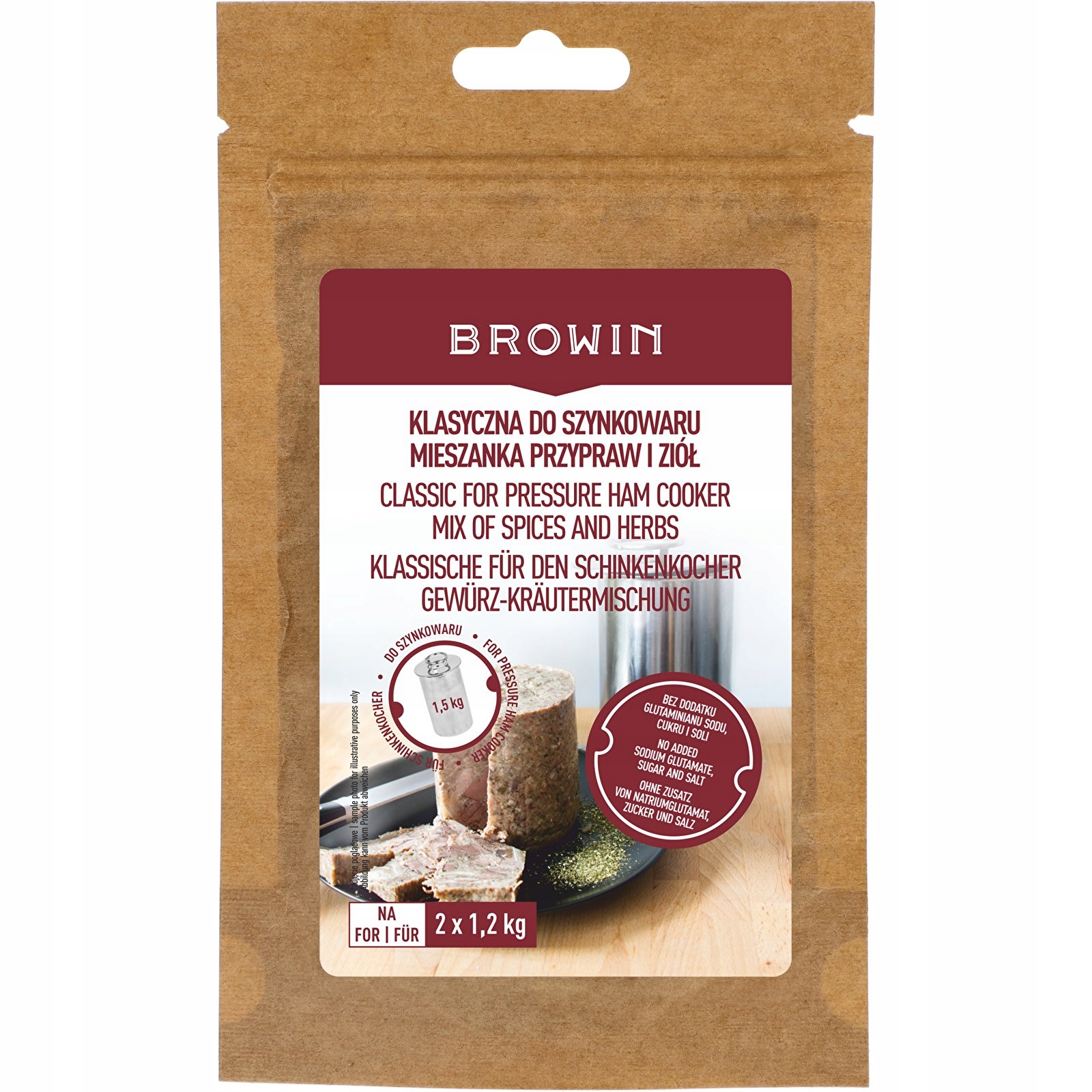 SZYNKOWAR 1,5kg PRZYPRAWA WORECZKI TERMOMETR 601 Pojemność 1.5 l