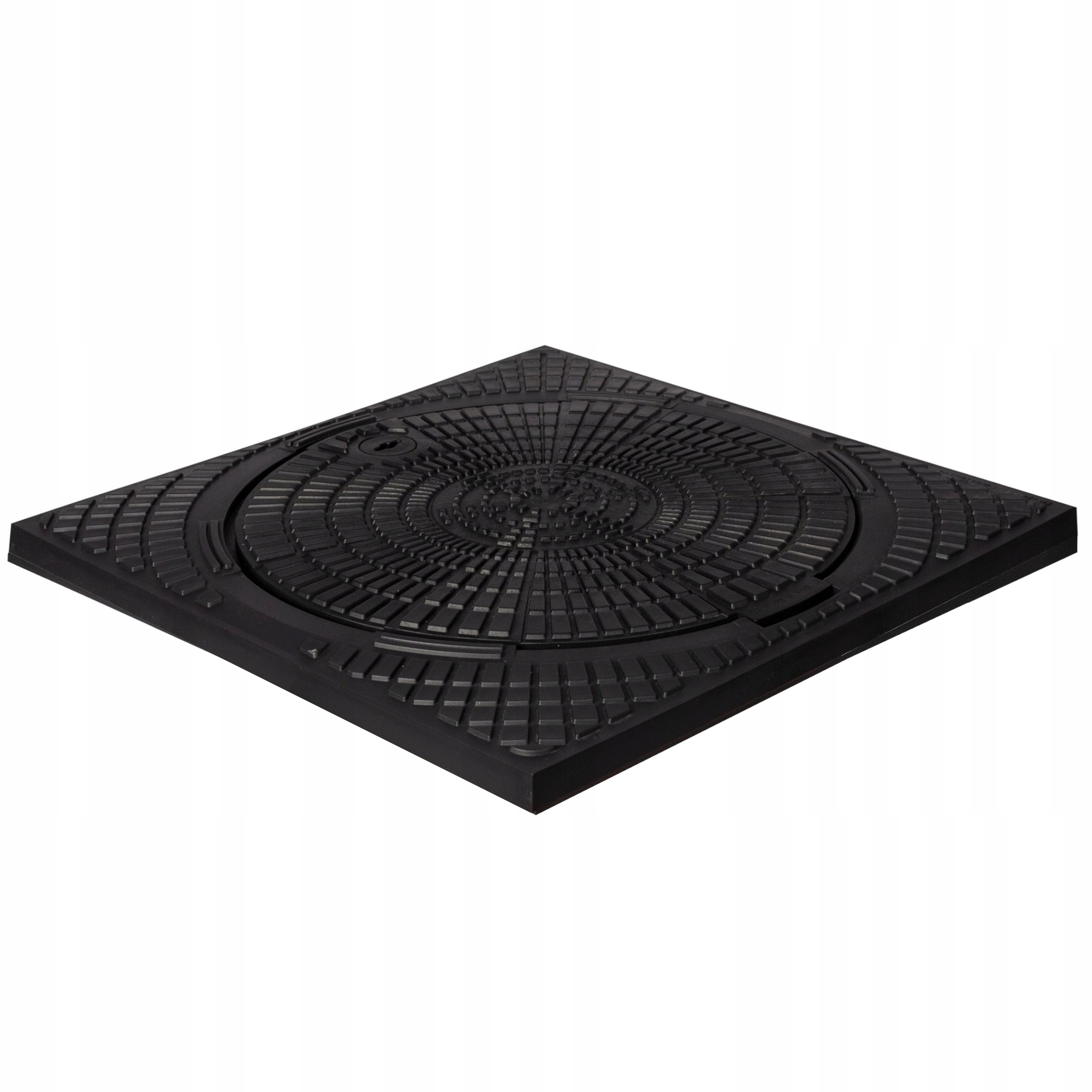 Čtvercový poklop do trubky 50 x 50 cm Ø400 A15 1,5T Kryt septiku Pp