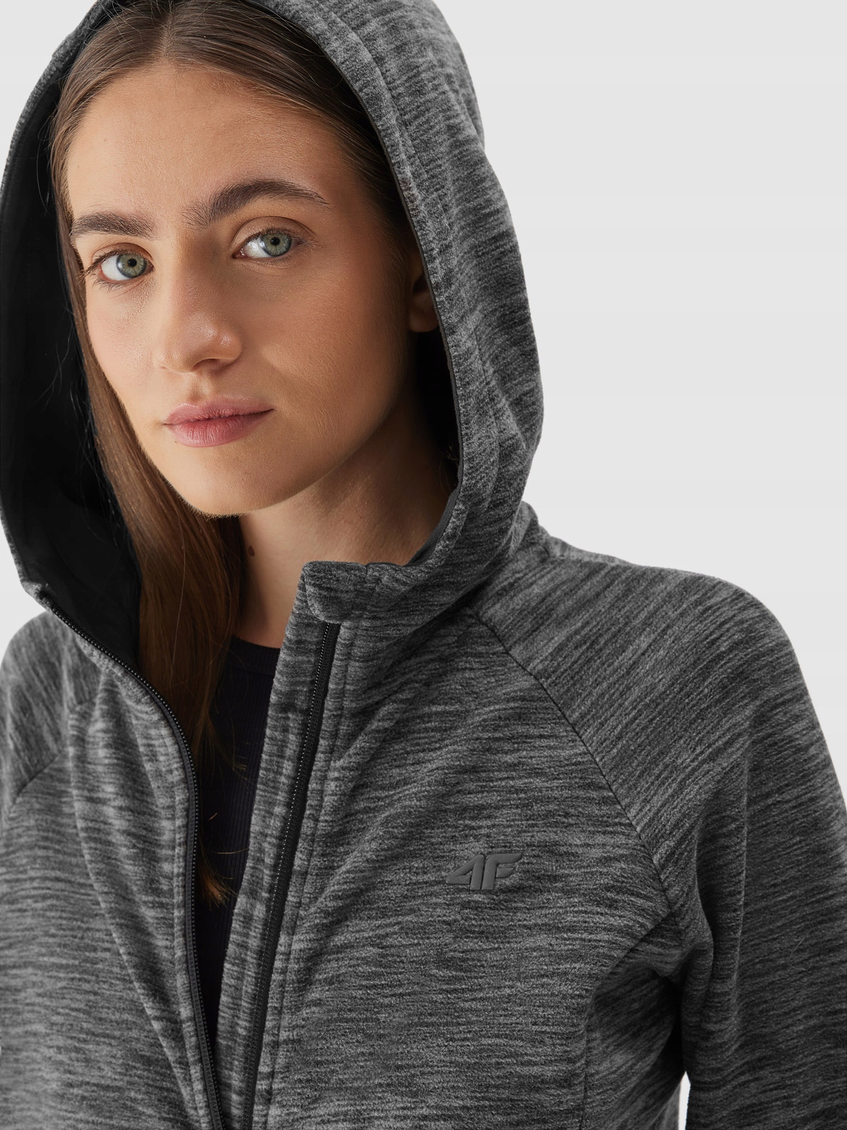 POLAR DAMSKI 4F BLUZA ROZPINANA Z KAPTUREM Rozmiar M