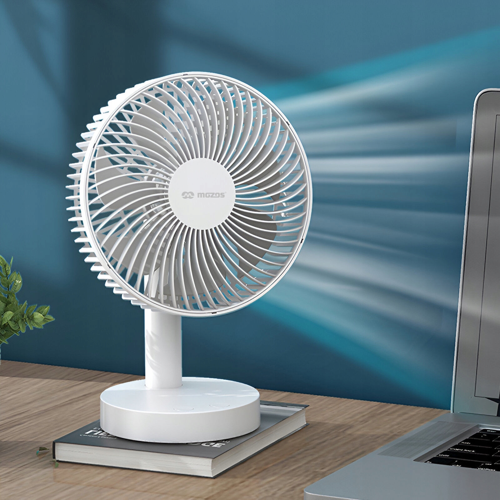 WENTYLATOR WIATRAK BIURKOWY PRZENOŚNY AKUMULATOROWY USB-C 4 PRĘDKOŚCI HIT! Kod producenta F29