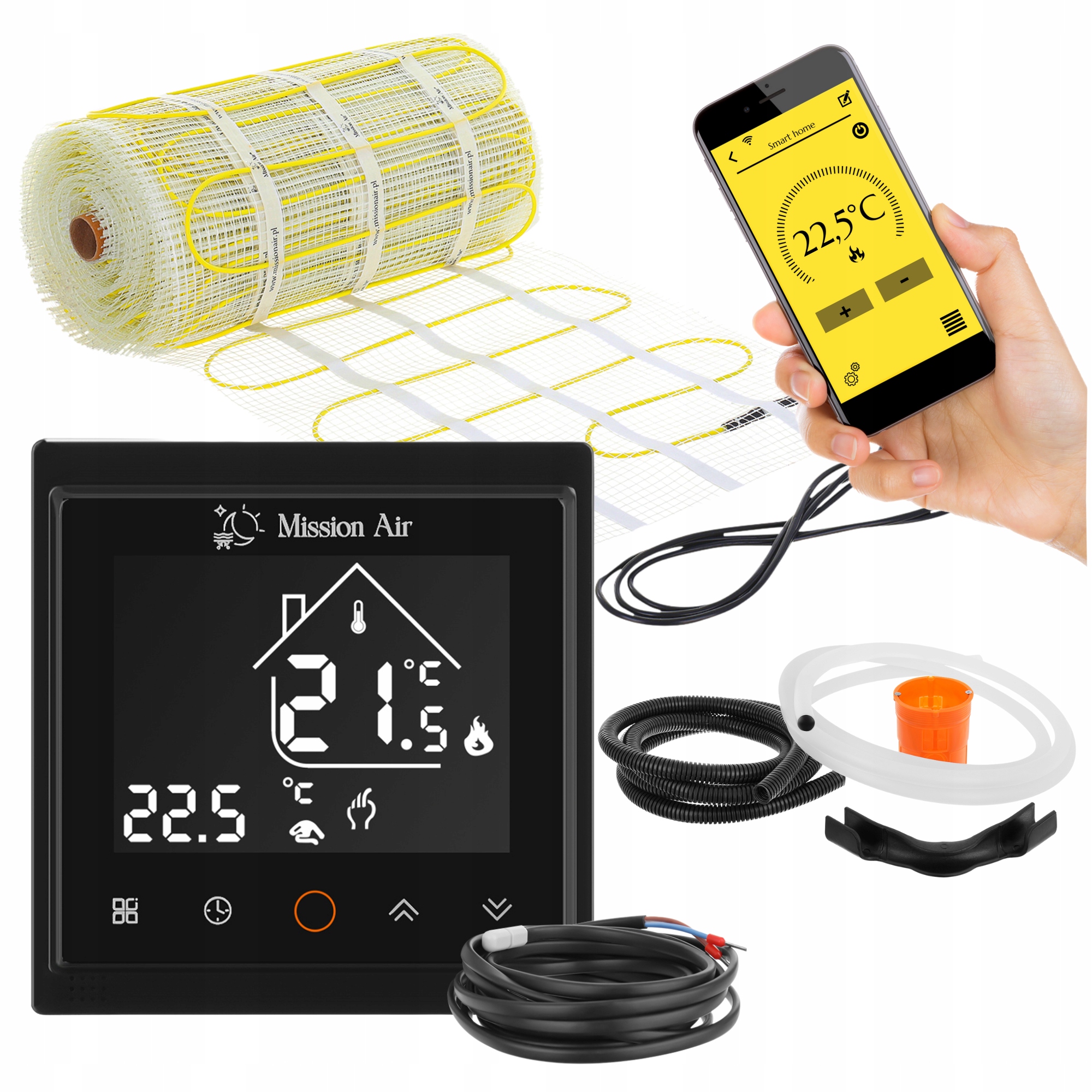 

Zestaw Mata grzewcza pod płytki MA-160W/m² 8m²