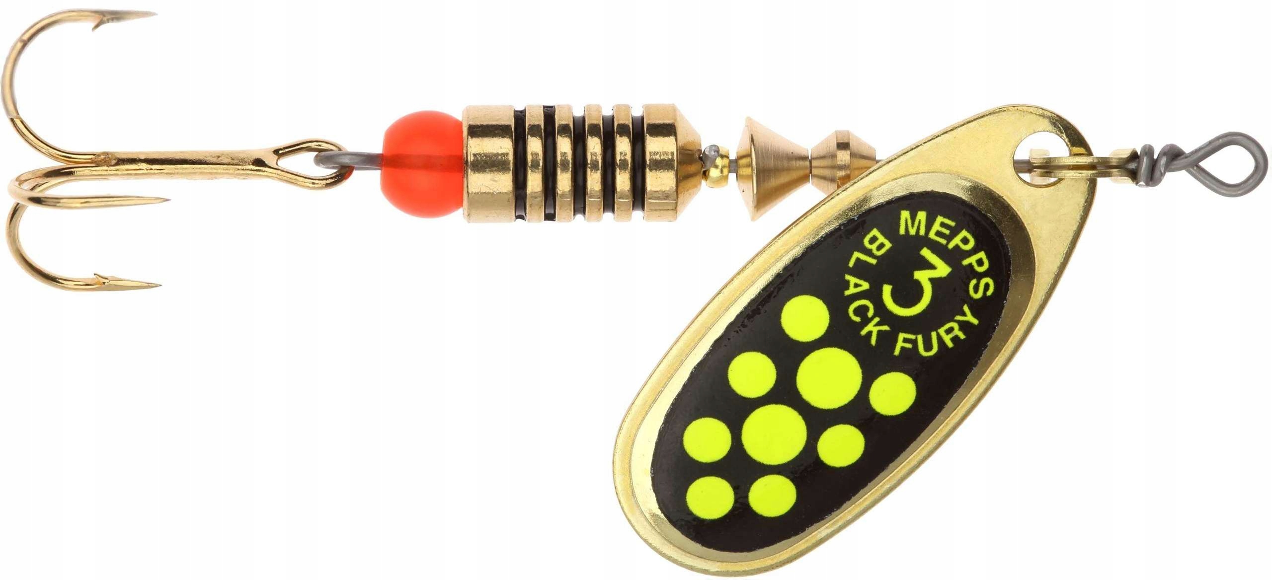 

Mepps Black Fury złoty/seledynowe_chartr. 3/6,5g
