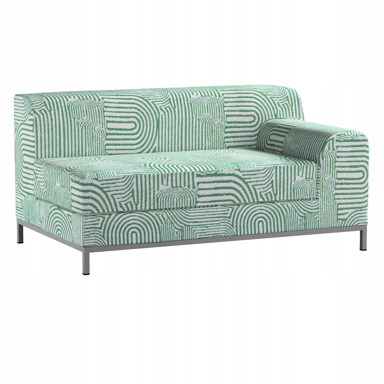 Potah na lenoška gauč Kramfors Ikea mátově-ecru