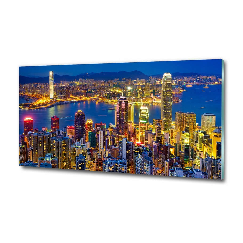plexi obraz darček do izby Hongkong v noci