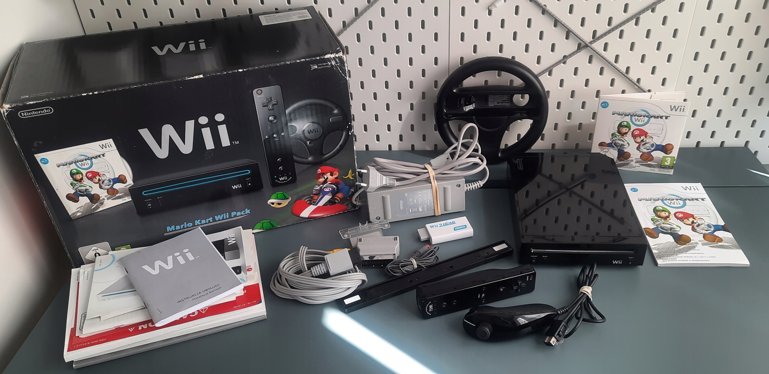 Nintendo Wii konsola Mario Kart Pack RVL-101 black