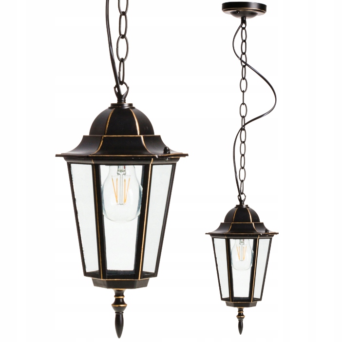 

Lampa Ogrodowa Wisząca Zewnętrzna Latarnia E27