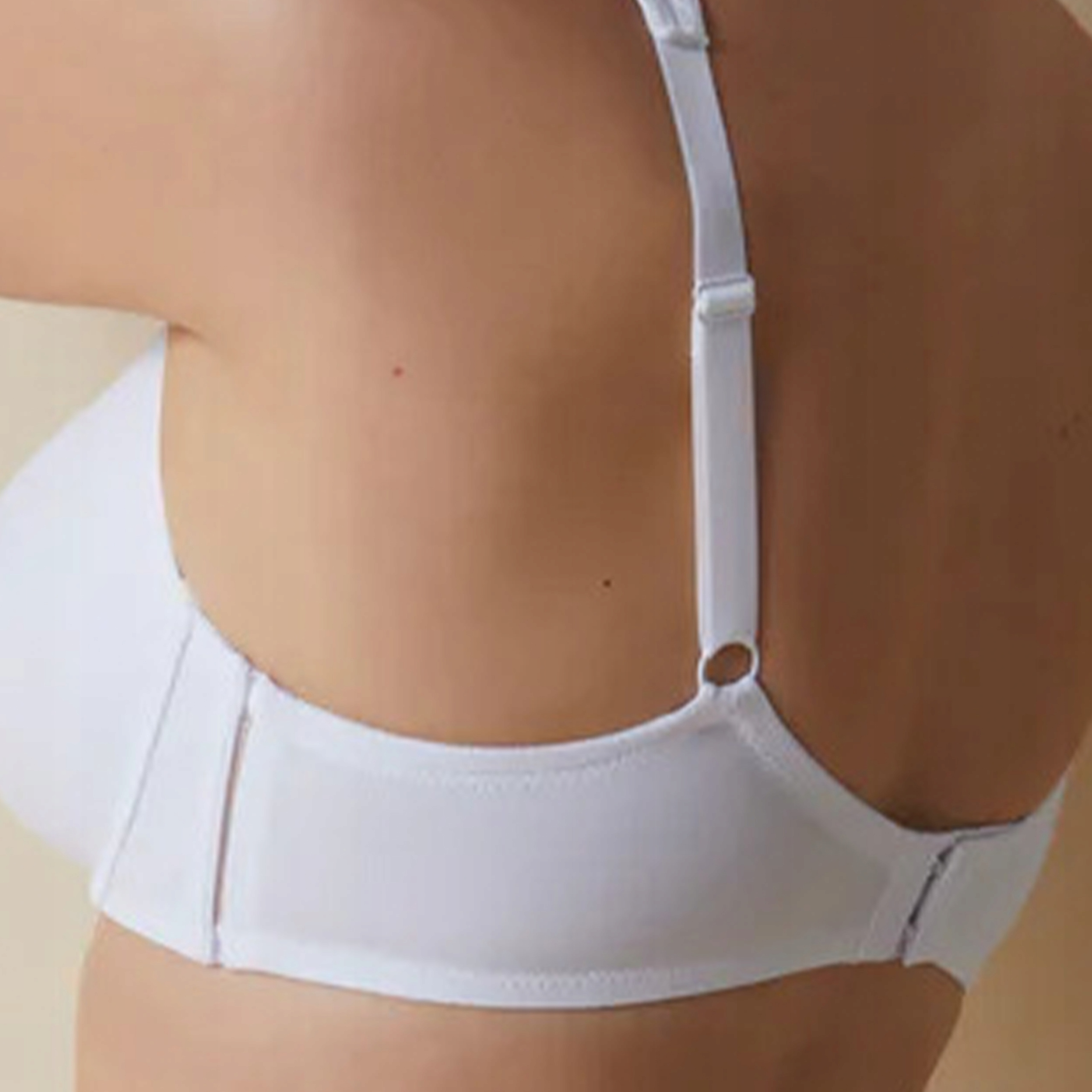 Podprsenka na širokých ramínkách, hladká, pohodlná, 80E, Lorea bílá Zapínání zapínání vzadu