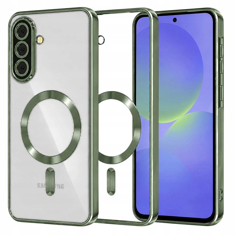 Techsuit MagSafe etui na Samsung Galaxy A36 5G A56 5G ciemnozielone