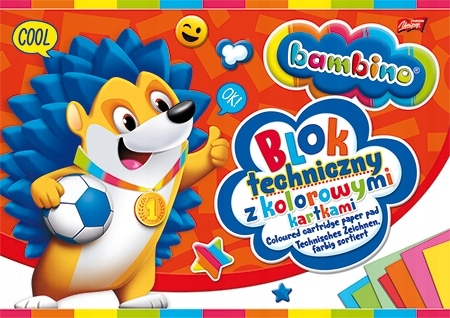 

Blok Techniczny Kolor A4 10 Kartek Bambino