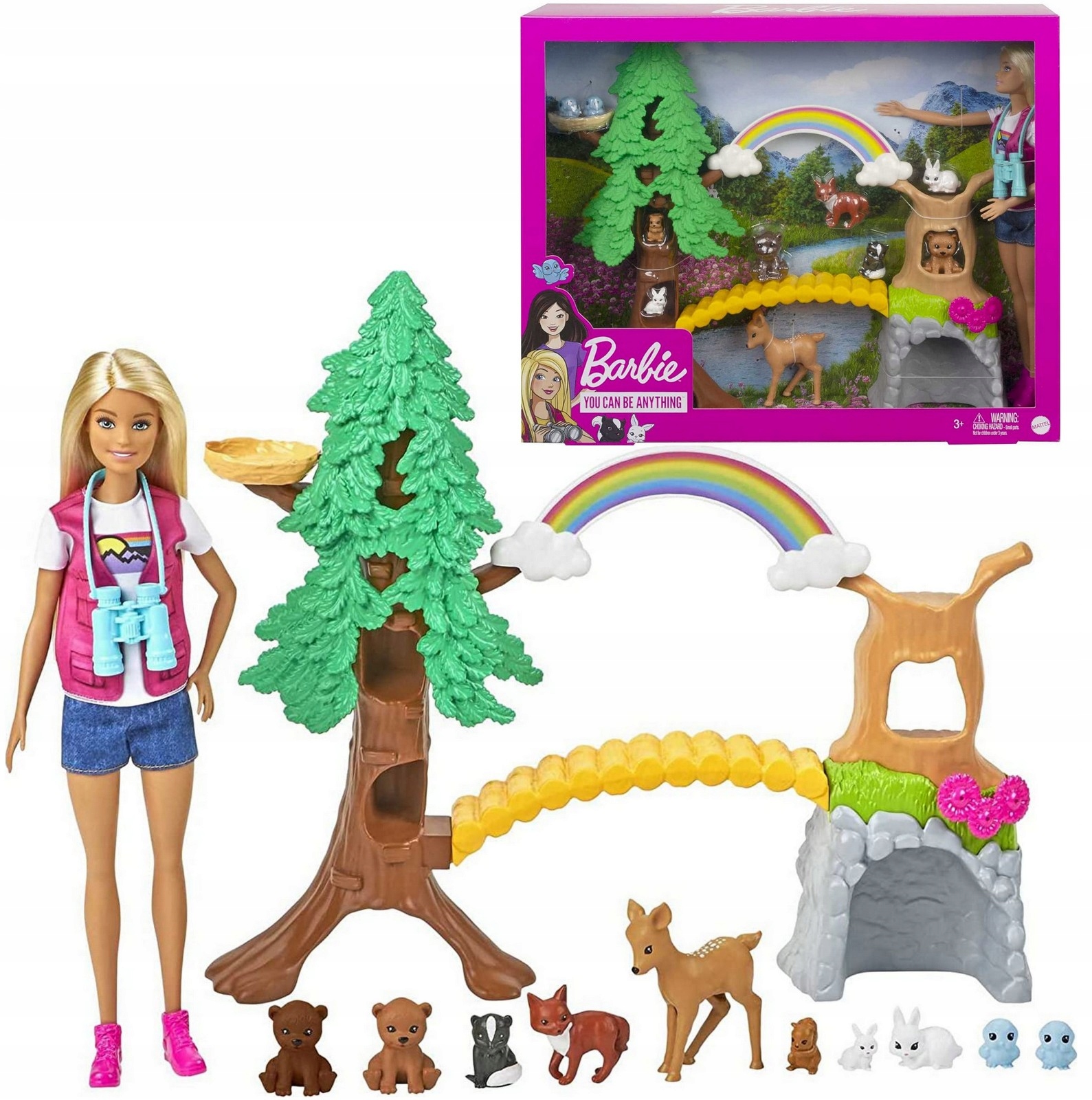 

Lalka Barbie Przewodniczka +zwierzątka GTN60