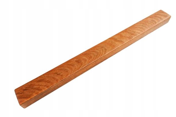 Drevená dubová magnetická lišta na nože 49 cm Tmavá