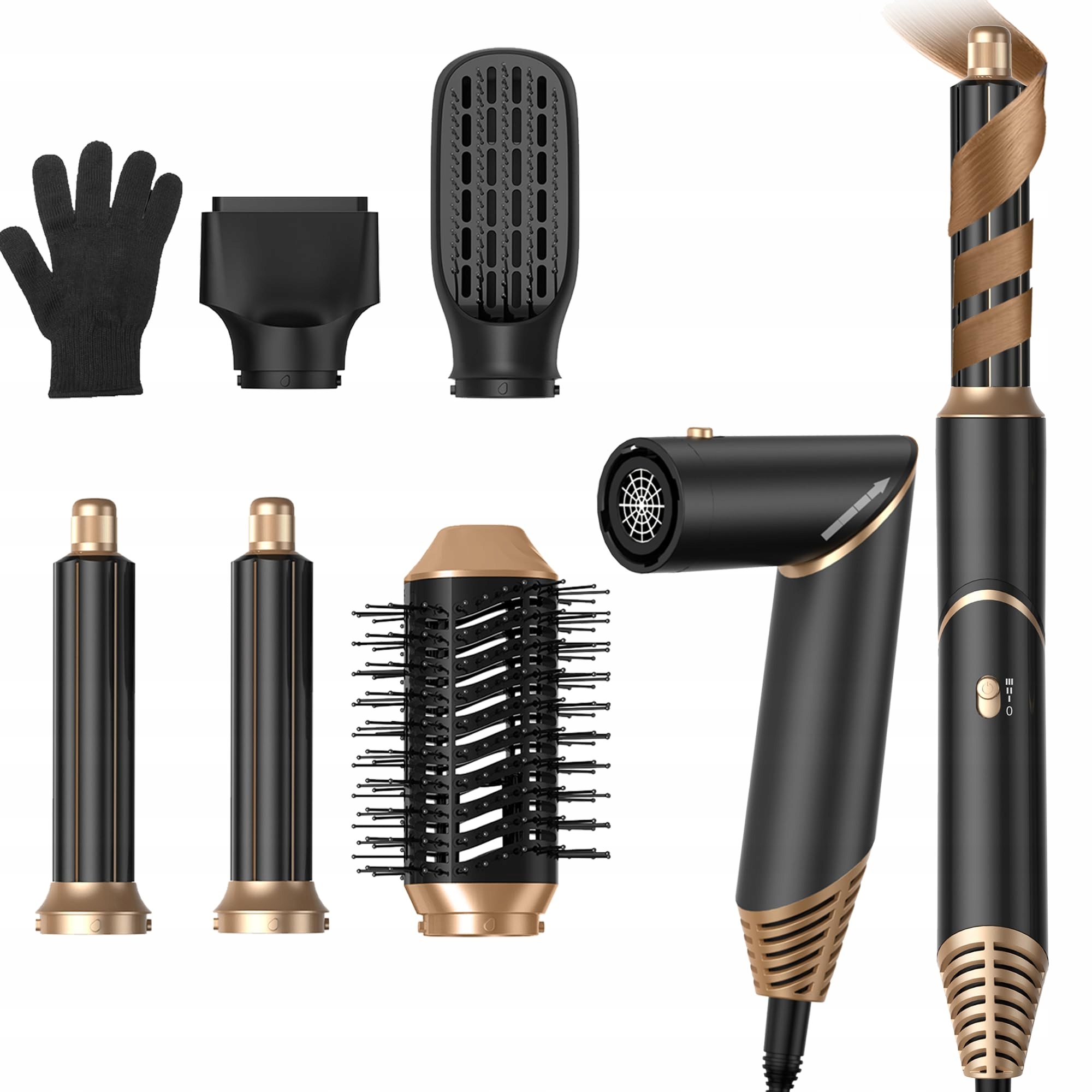 Vysoušeč vlasů 5v1 1000W, 3 úrovně teploty