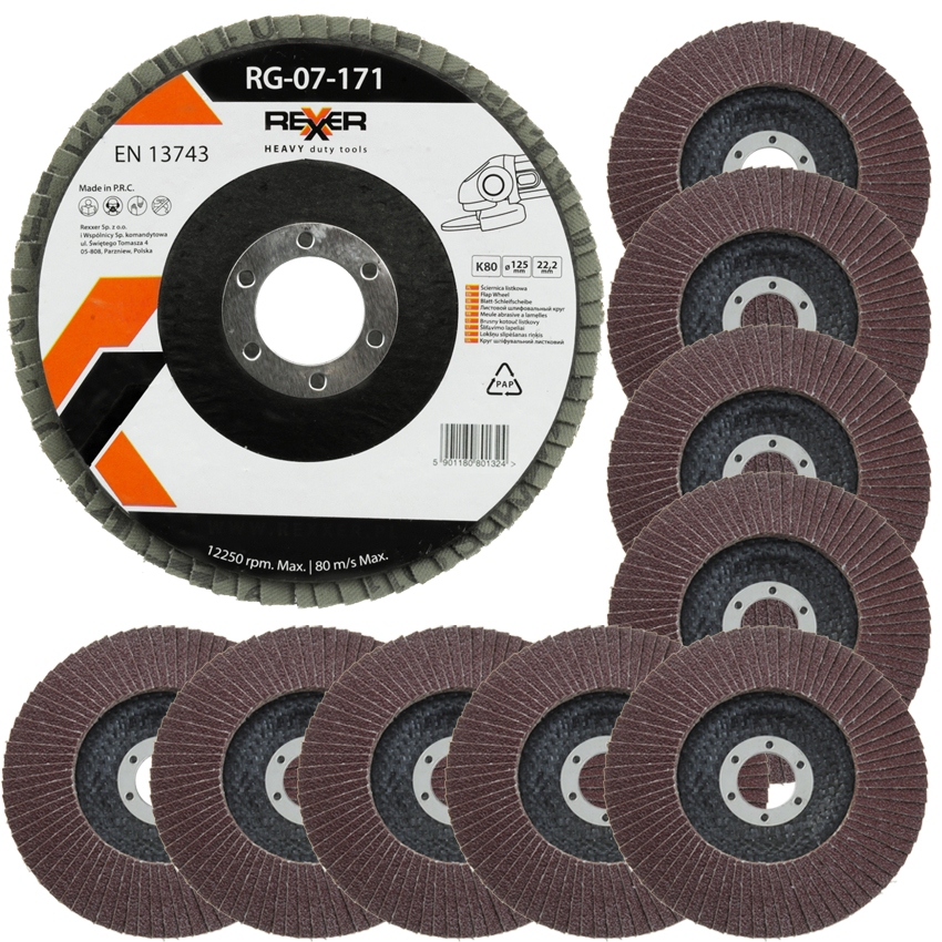 

Tarcza Ścierna Ściernice Listkowe K80 125MM 10SZT