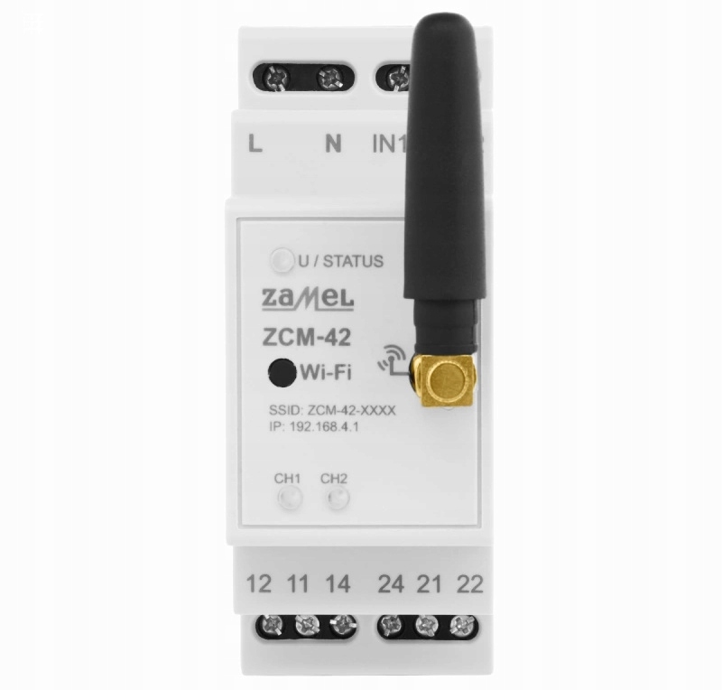 ZAMEL Programator czasowy Wi-Fi 230V 16A ZCM-42 Kod producenta ZCM-42