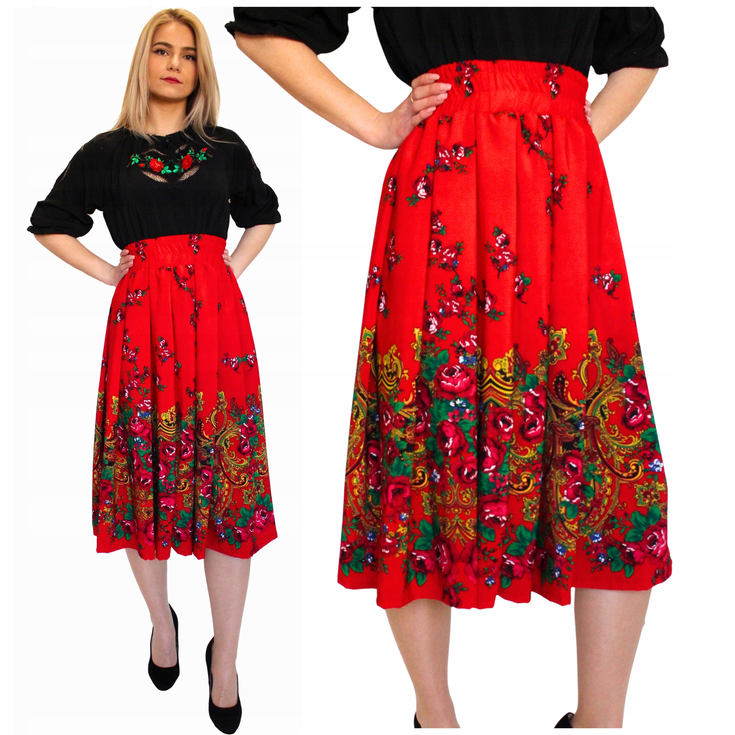 Dámské sukně velké velikosti Plus size Plisované Viskózové Prodyšné 5XL