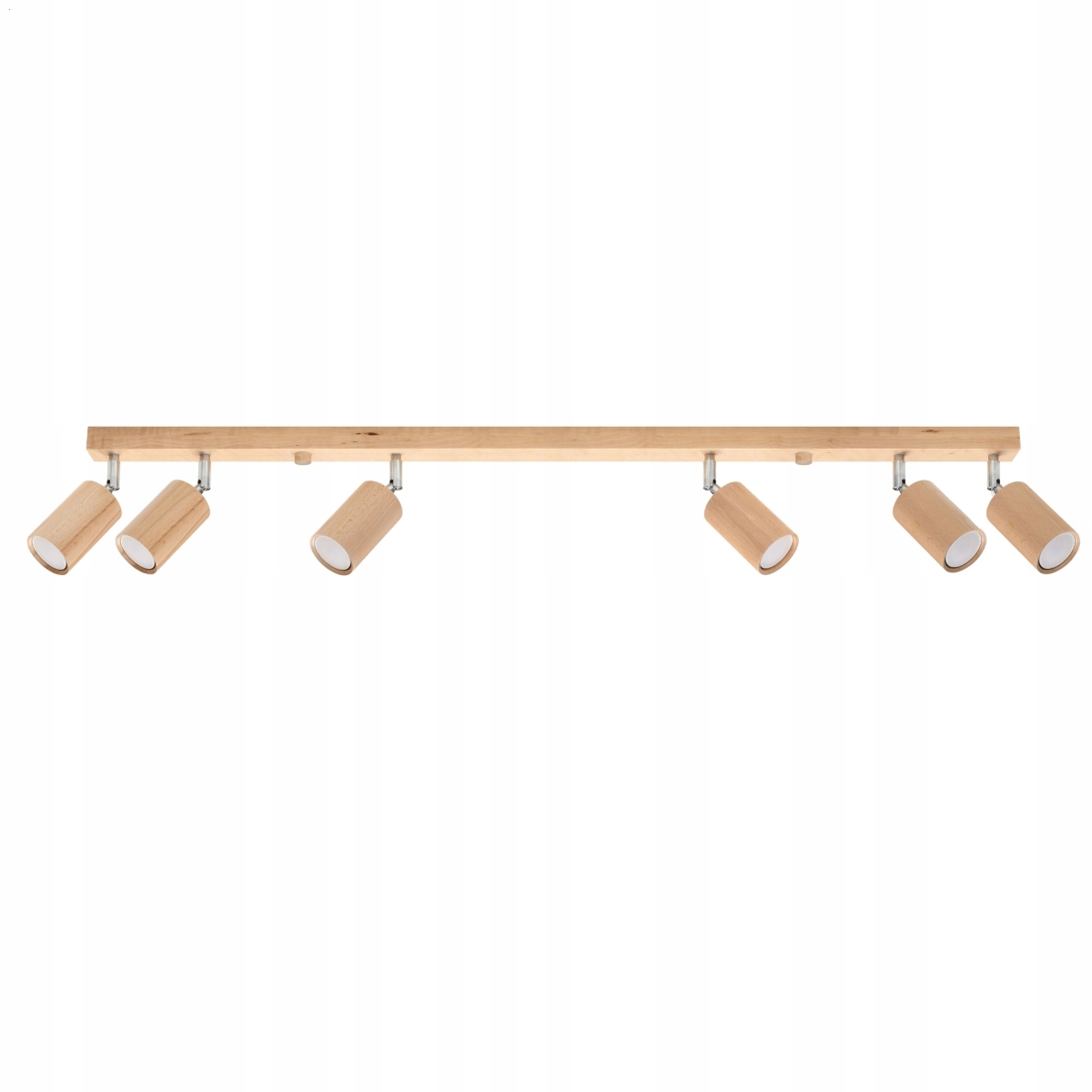 plafon lampa sufitowa Berg 6 naturalne drewno SL.1043 Sollux