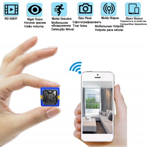 Mini kamera mikrokomora Czujnik ruchu Video HD1080