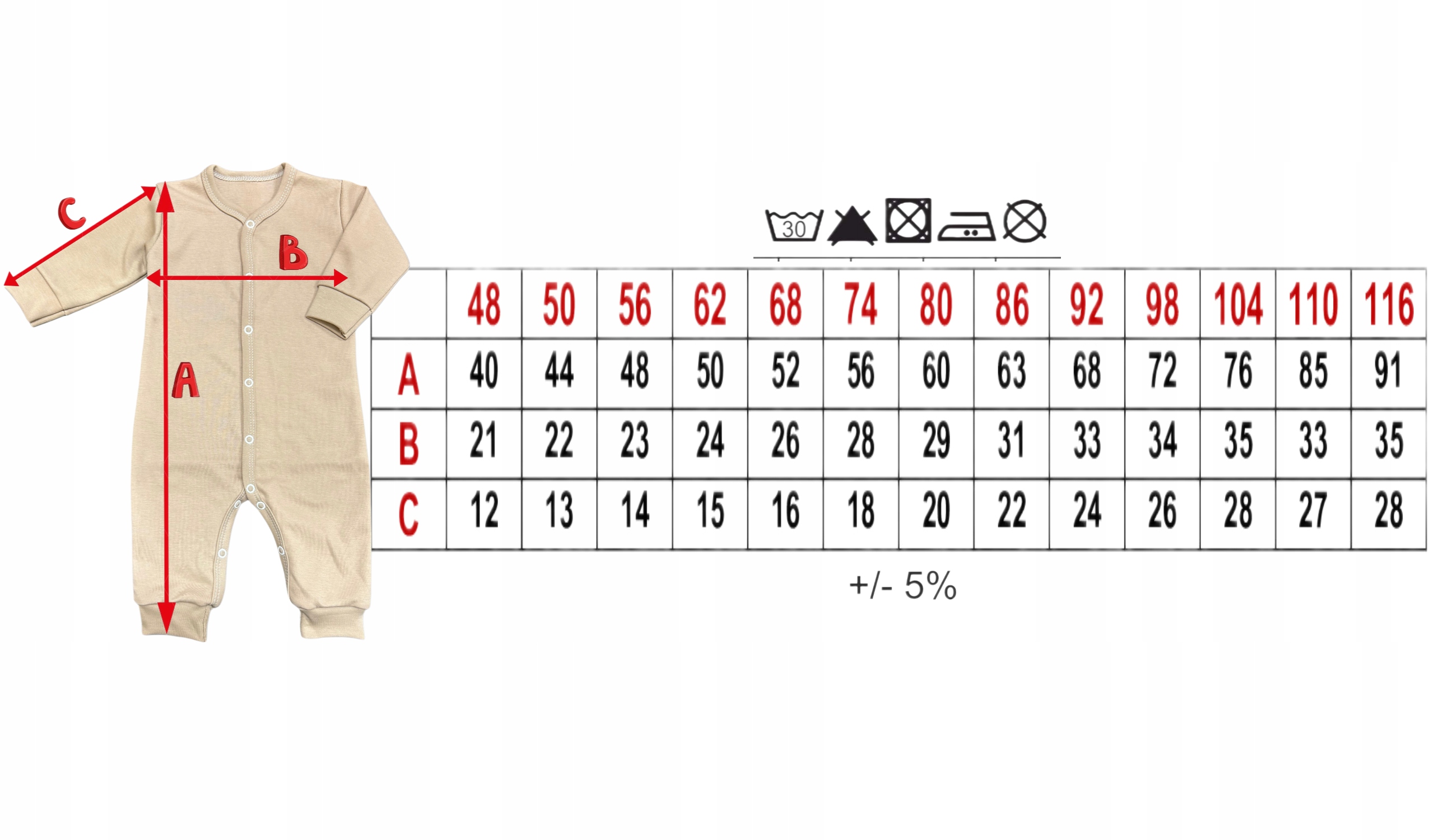 RAMPERS 50 ROZPINANY pajac PAJACYK bez stópek PIŻAMA rampersy w KRÓLICZKI Rozmiar 50