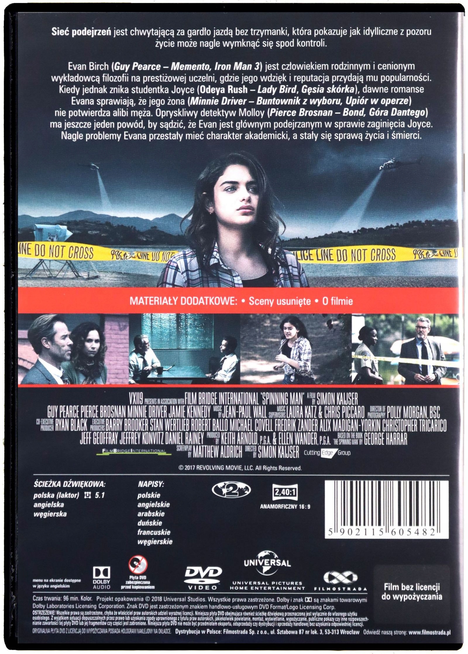 SIEĆ PODEJRZEŃ (DVD) Stan opakowania oryginalne