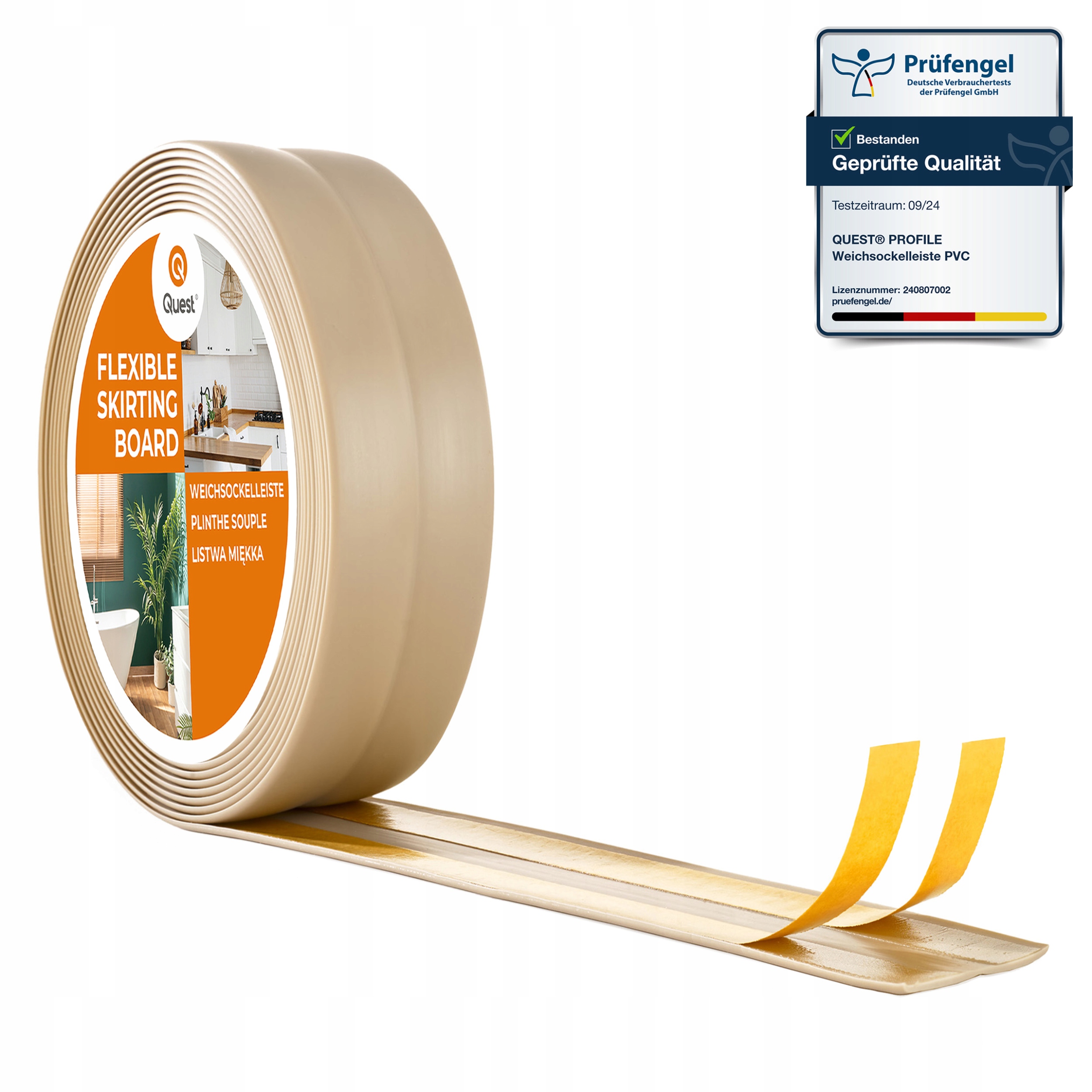 Lišta ukončovací samolepicí béžová Pvc 30x30mm 15m