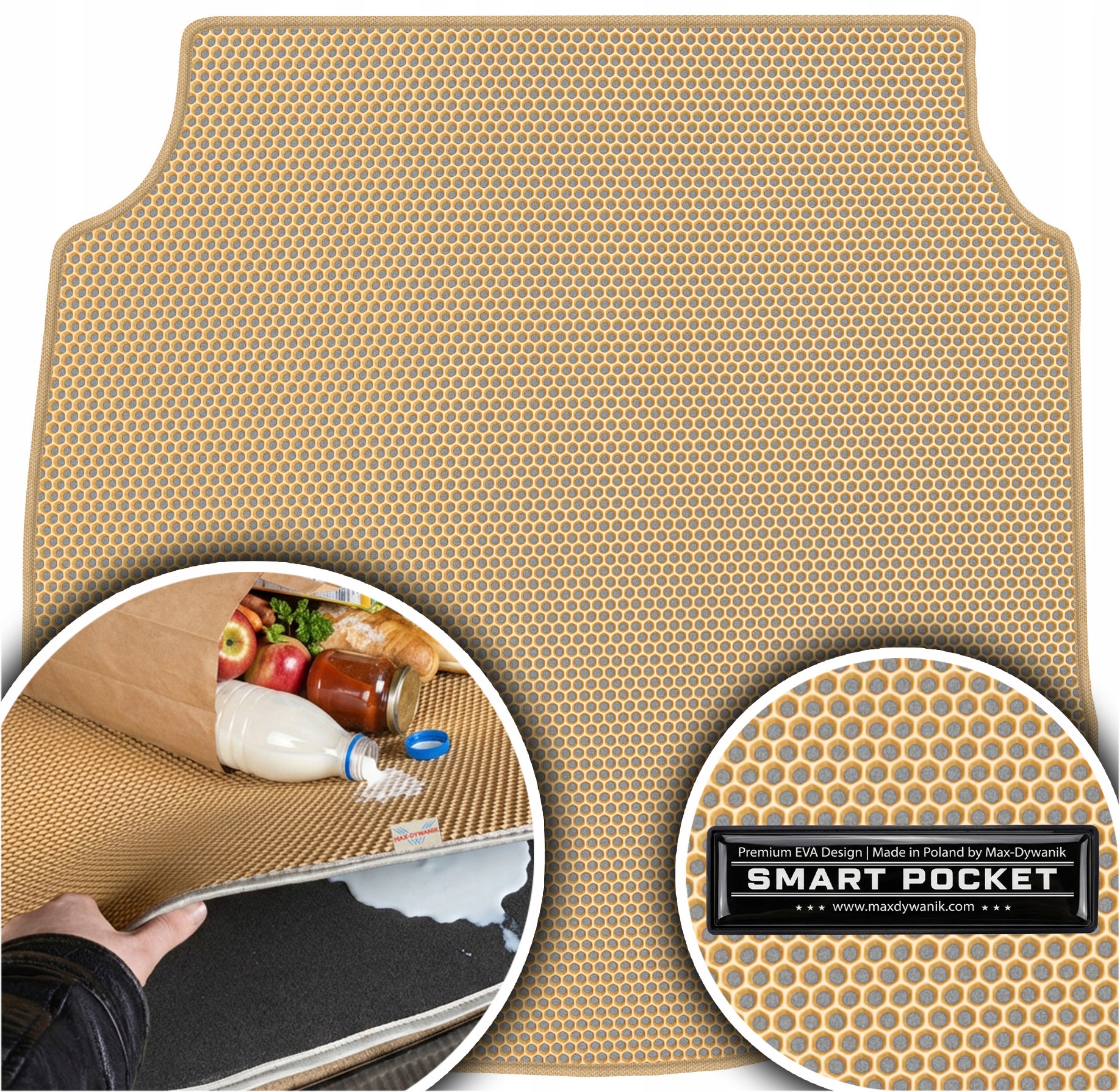 Audi 80 B4 Kombi 1988-1995 Vložka do batožinového priestoru Eva Smart Pocket Béžová