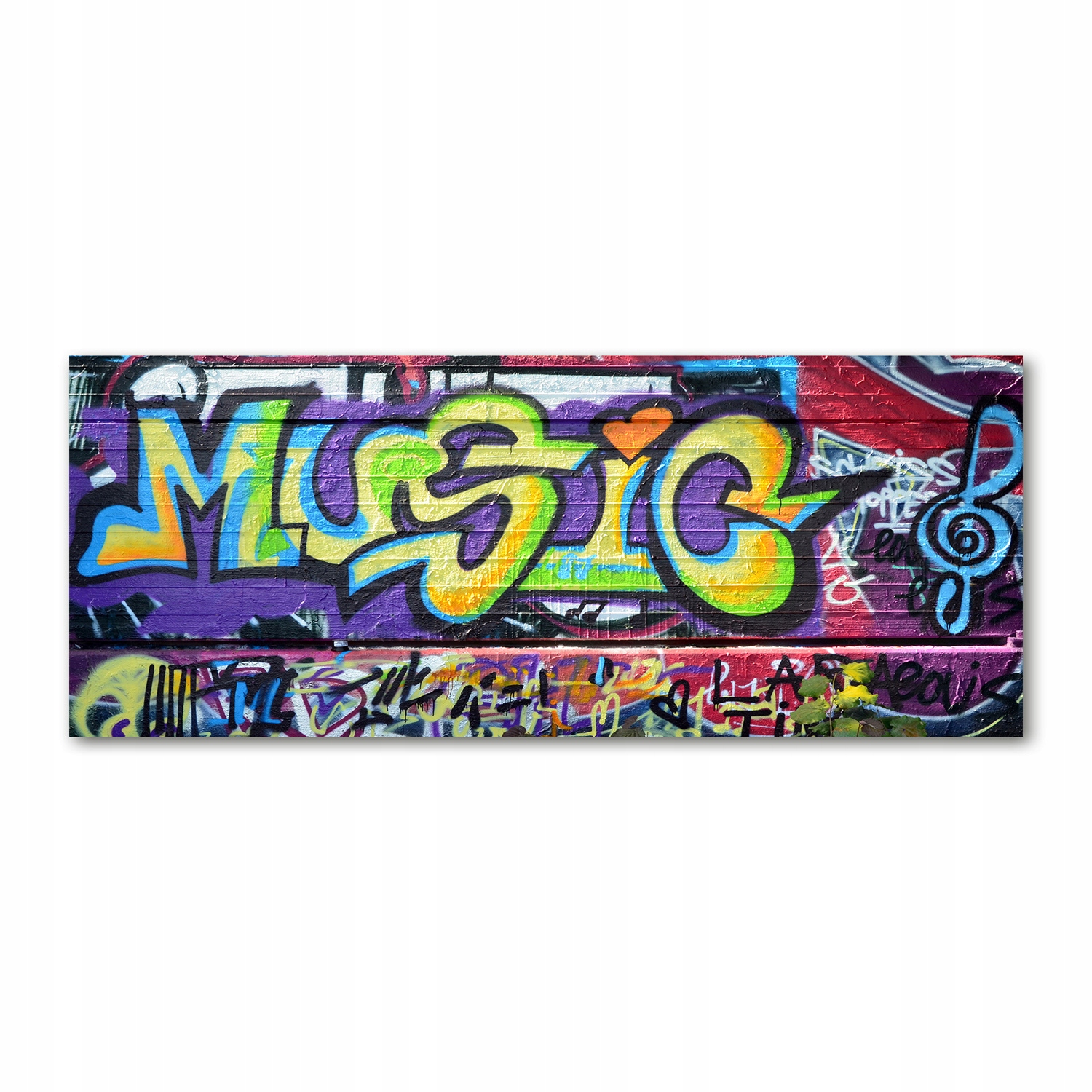 

Foto obraz szkło akryl Graffiti na ścianie 125x50