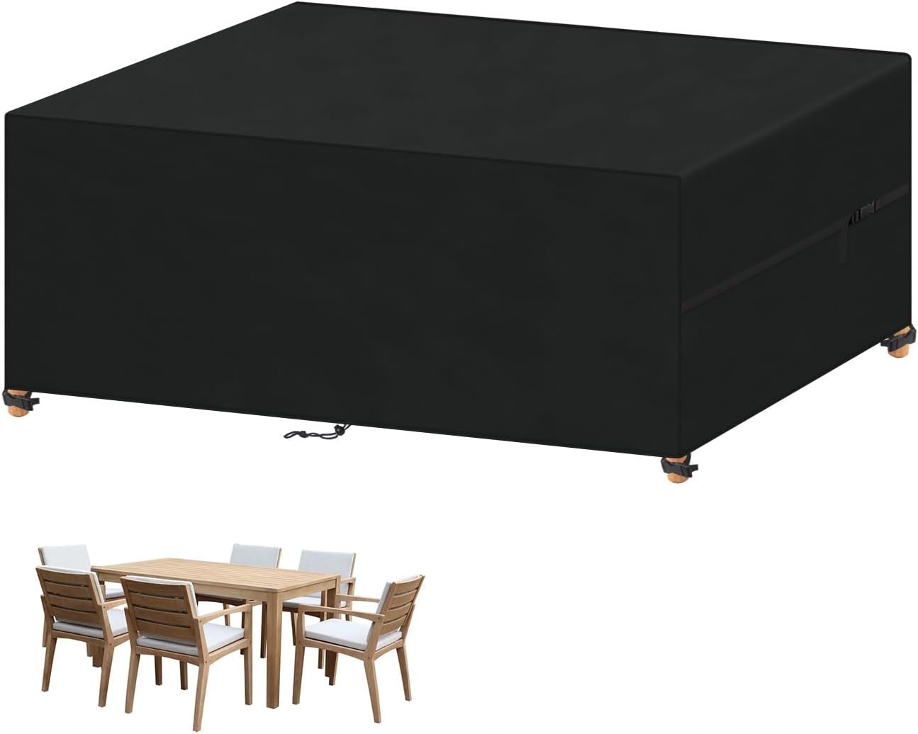 Pokrowiec Na Meble Ogrodowe Plandeka Na Stół Krzesła Wodoodporny 180x100x75