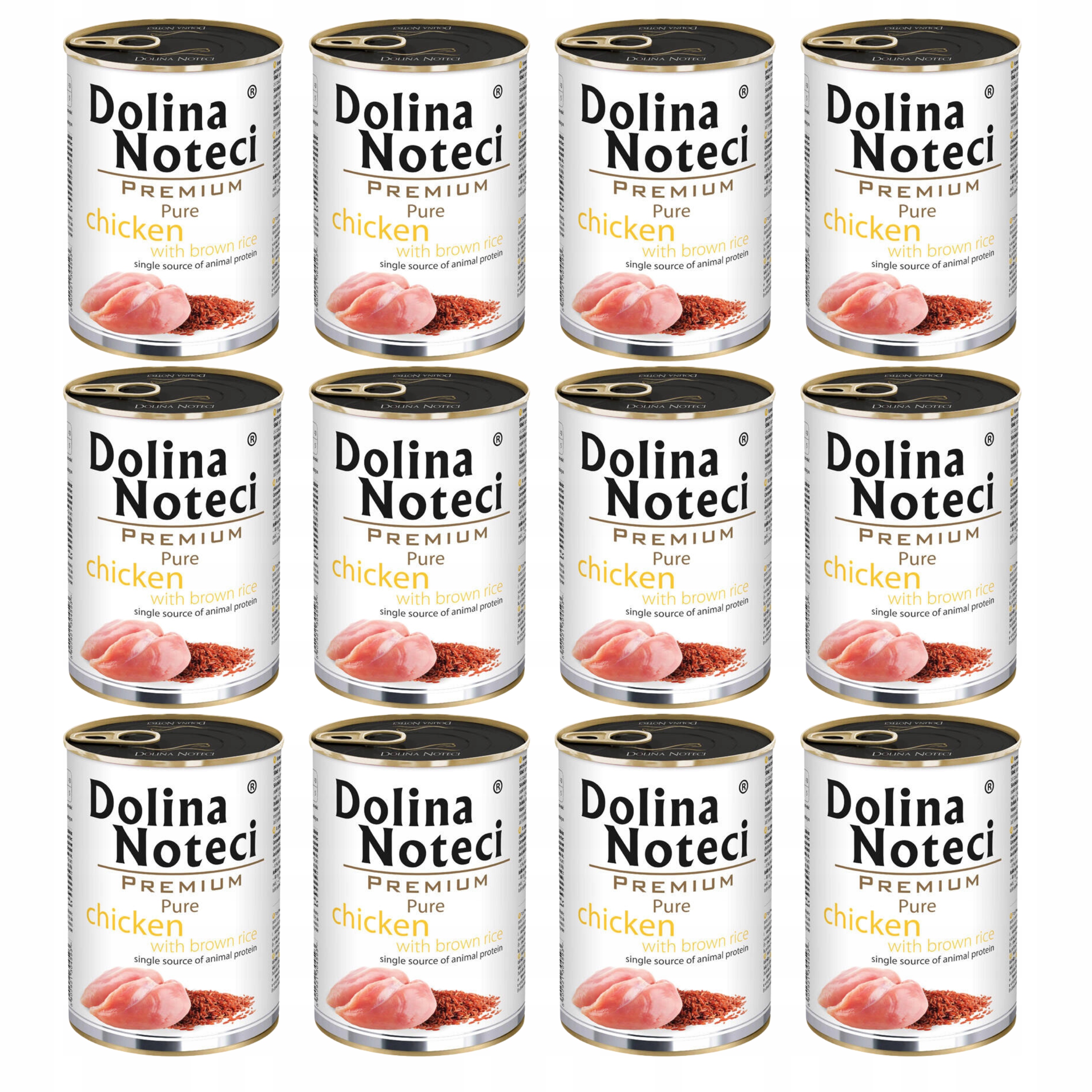 Levně Dolina Noteci Premium Pure krmivo pro psy, kuře s rýží 12 x 400 g