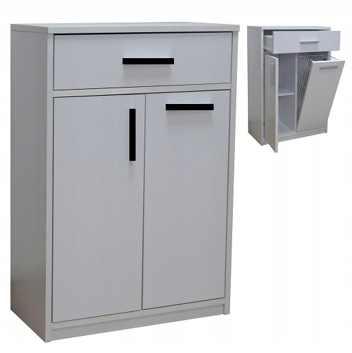 SZAFKA ŁAZIENKOWA STOJĄCA Z KOSZ. szer.60cm P 815K Szerokość mebla 60 cm