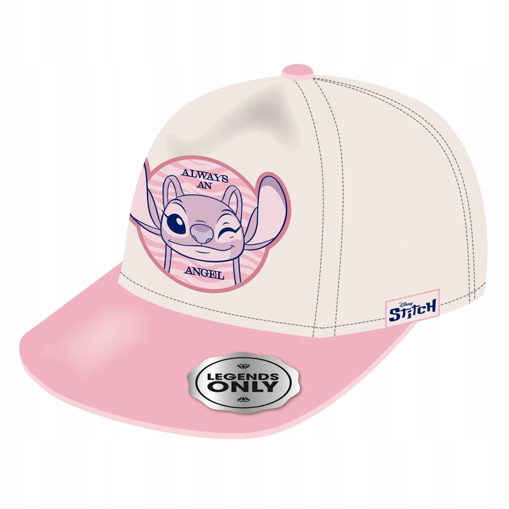 Czapka Z Daszkiem Disney Stitch Angel Dziewczynka Różowa Hawaii Lilo 56 58