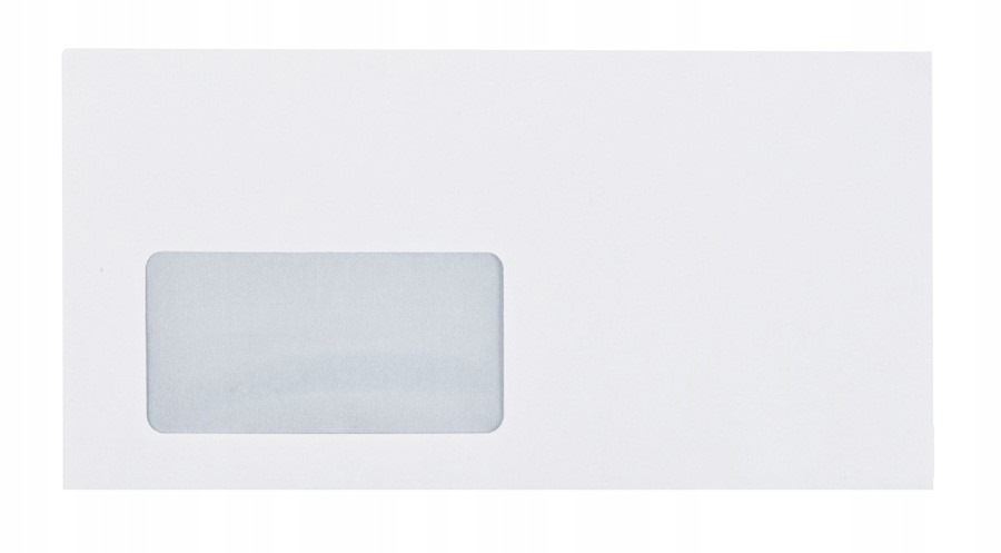 

Koperta DL biała 110 x 220 mm okno lewe Sk 100 szt