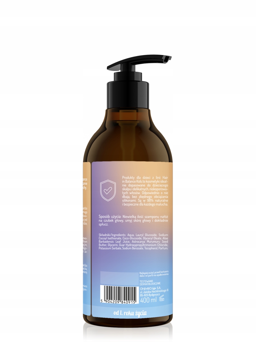 Onlybio Szampon dla dzieci 400ml Marka OnlyBio