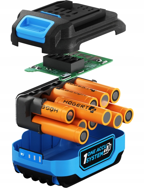 Li-Ion baterie 4Ah, OneAccuSystem, 18V, Hoegert Technik Značka Hoegert Technik