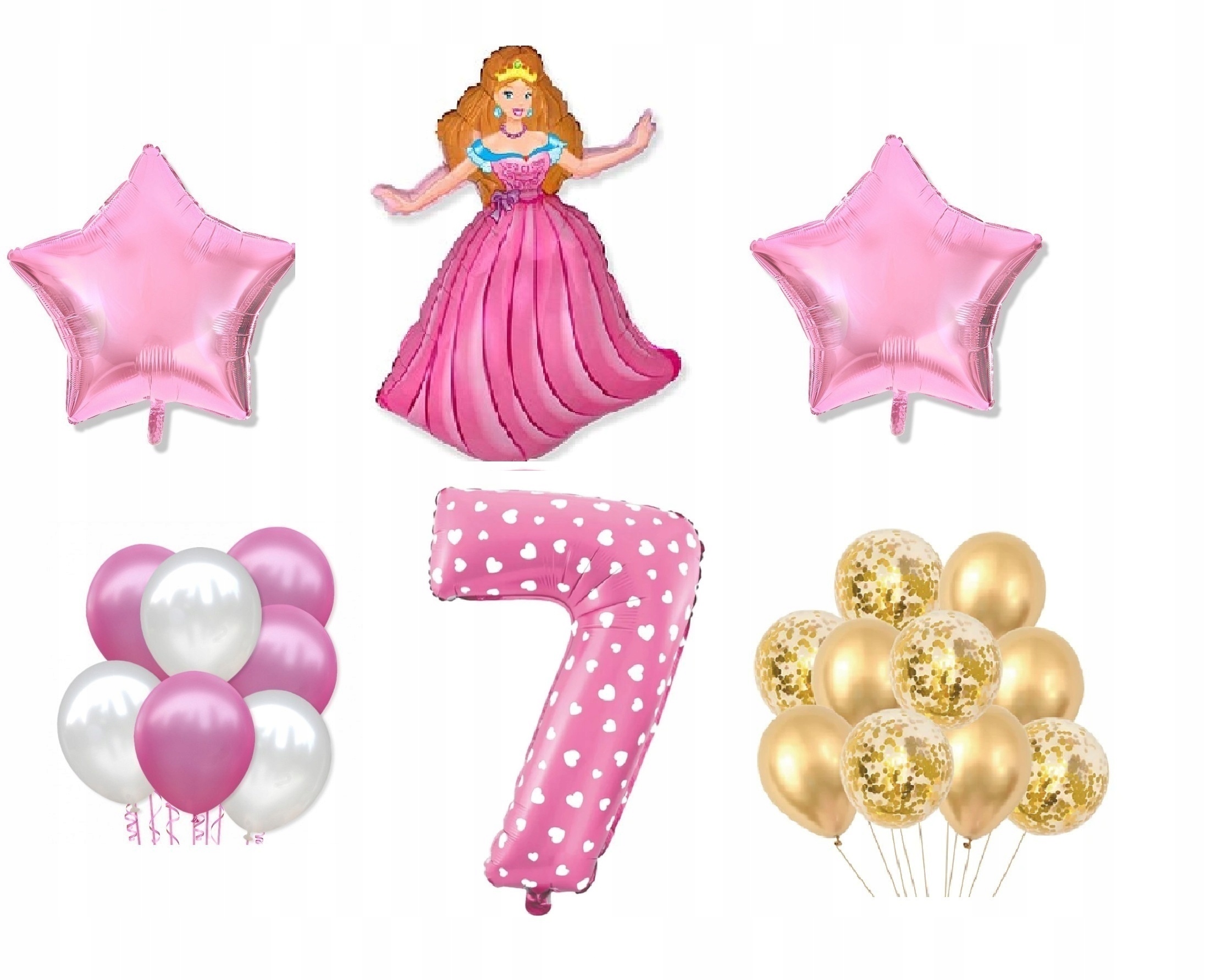 

Mini Zestaw Księżniczka 7 Urodziny