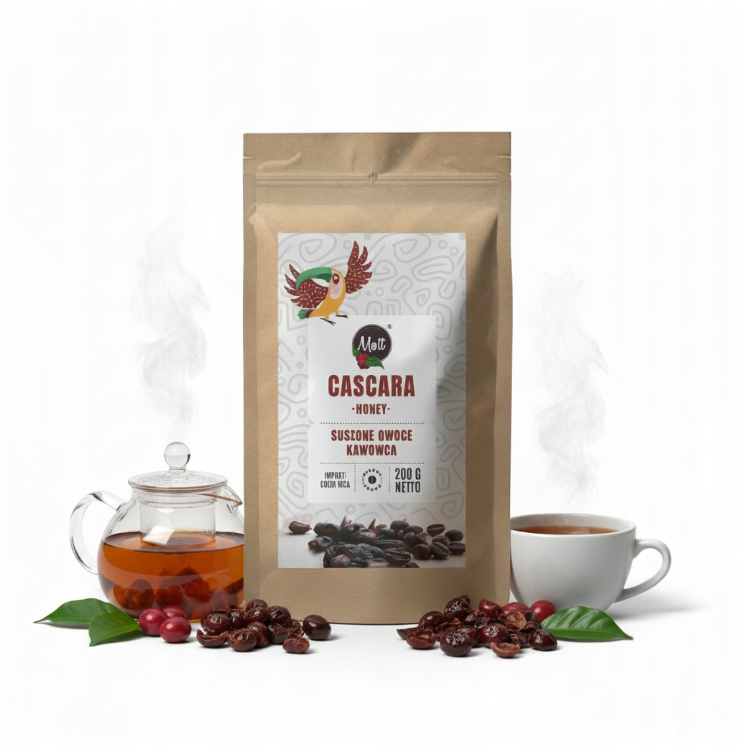 Herbata Cascara 200g Kostaryka 100% Organic z Arabiki idealne Na Trawienie