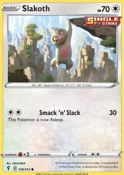 Pokemon Tcg Normalny Slakoth (evs 129)