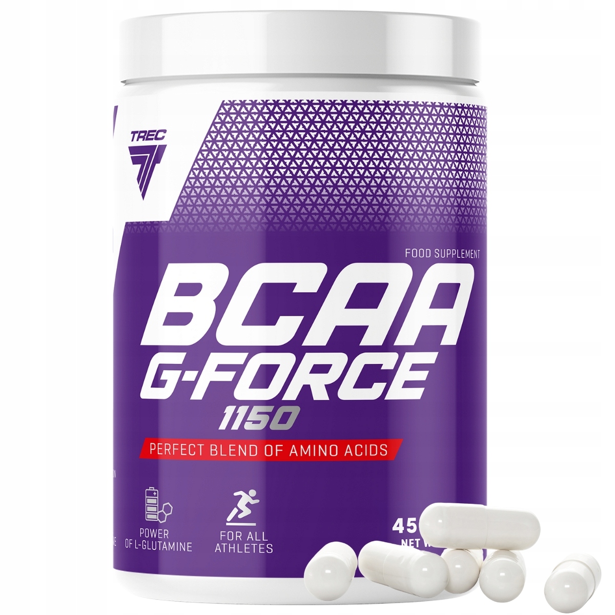 Trec Bcaa G-force 360k Glutamin Regenerace Síla Aminokyseliny 450g