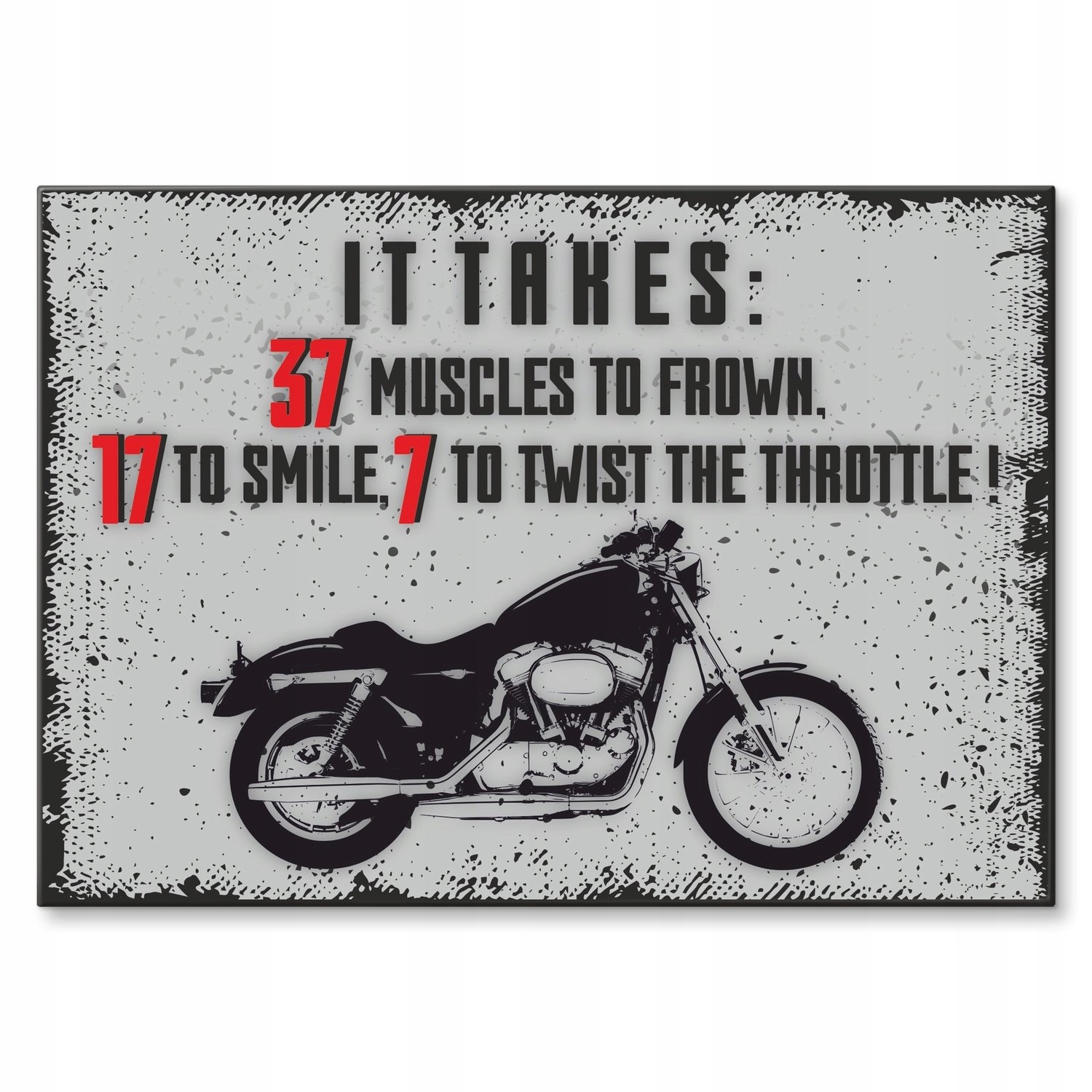 Kovový plakát motorcycle takes Dárek 22 x 31 cm