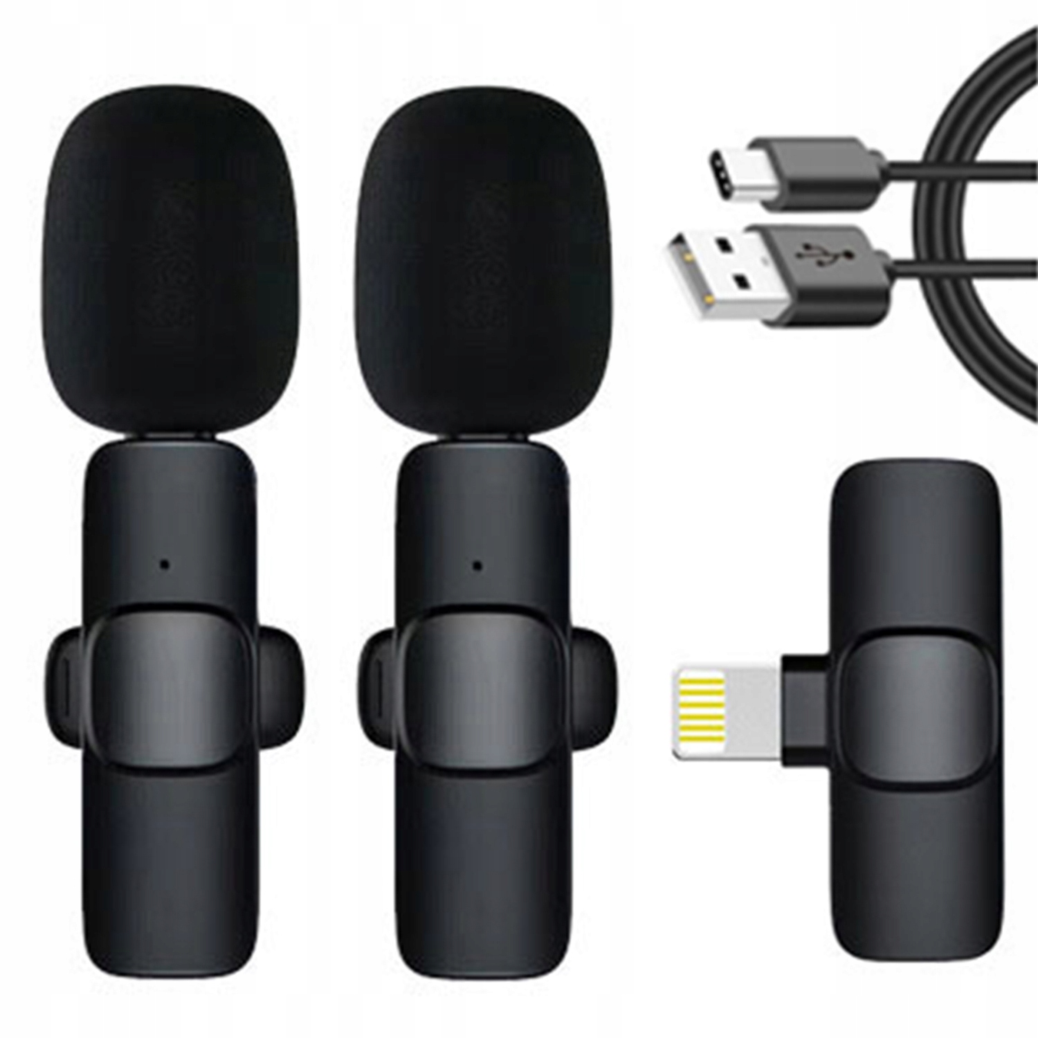 2x Mikrofon Krawatowy Bezprzewodowy do iPhone IOS PREZENT NA URODZINY Kod producenta Microphone-IOS