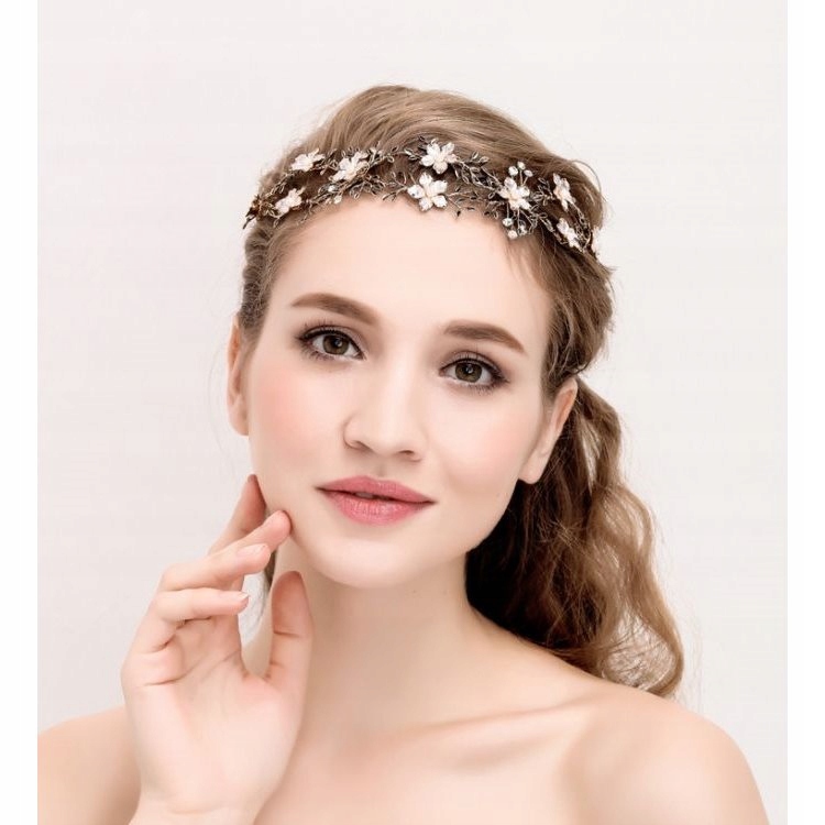 Svatební Páska Do Vlasů Křišťály Diadém Svatební Ozdoba Styl Boho Daisy