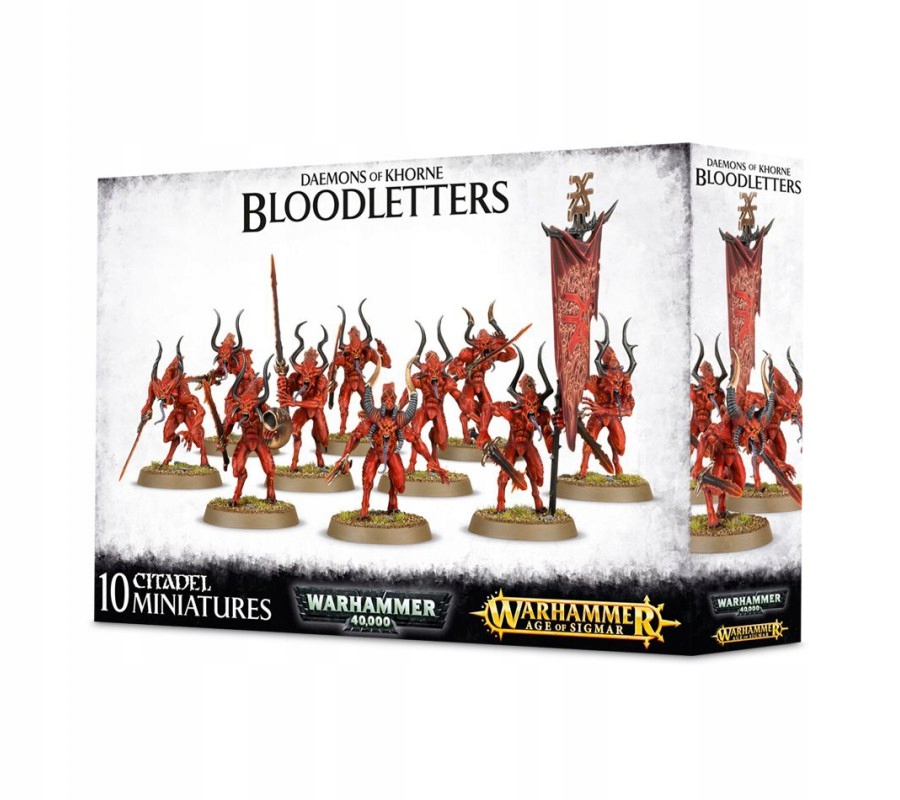 Games Workshop Warhammer AoS & 40k Daemons Of Khorne Bloodletters