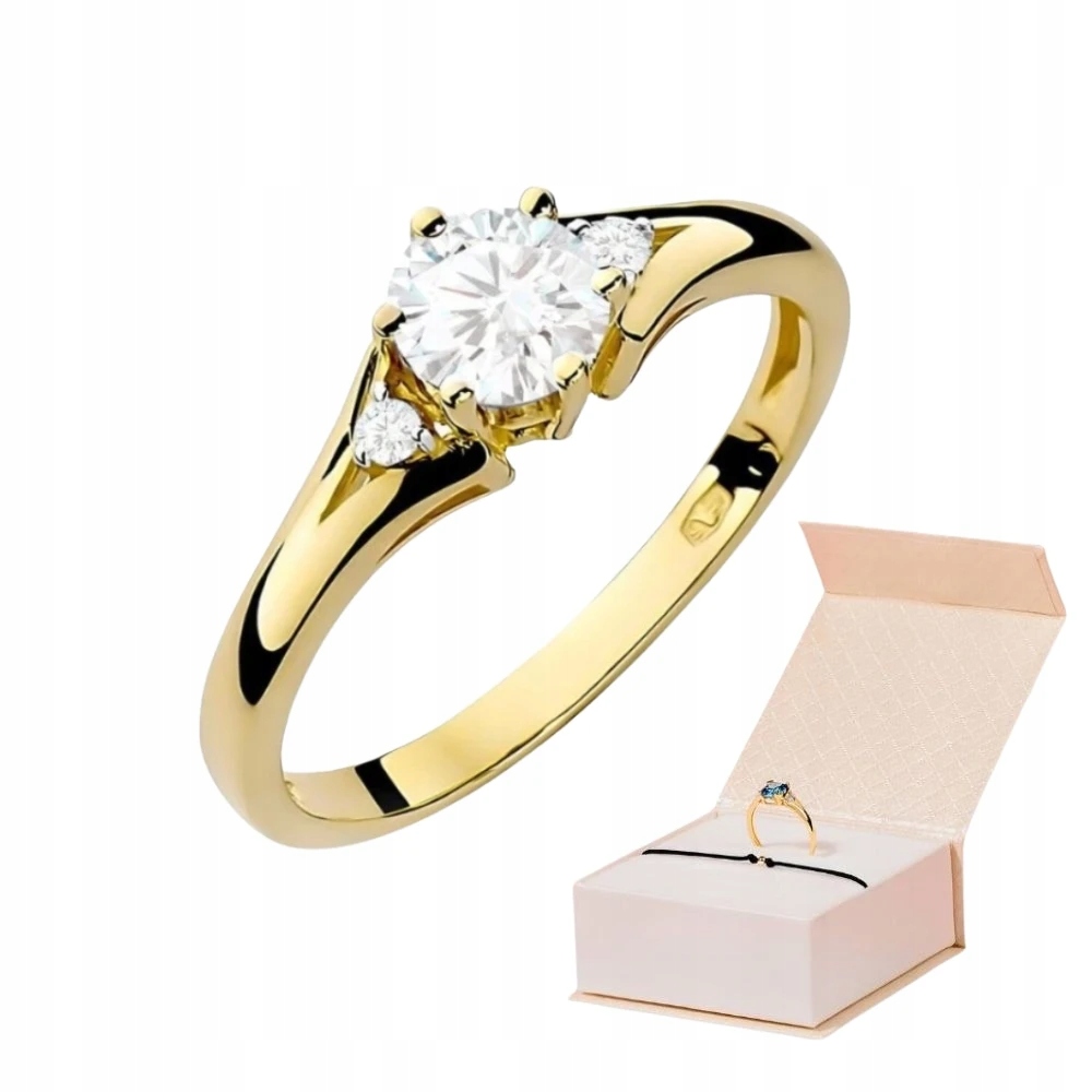 Zlatý Prstýnek 585 S Laboratorně Vytvořeným Diamantem 0,5 ct Zlatý Náramek