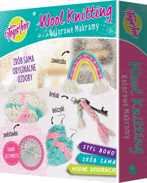 

Zestaw Wool Knitting Kolorowe Makramy (stn 7441)