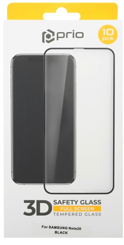 10kusů Tvrzené Sklo 3D Na Displej Samsung Note20