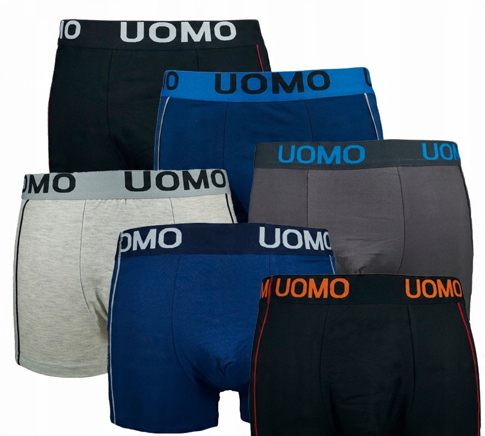 

Uomo Bokserki Bawełaniane męskie 6 sztuk r 3XL