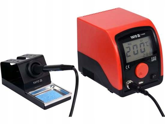 STACJA LUTOWNICZA MOC 75W Z WYŚWIETLACZEM LCD 3,5 Model YT-82456