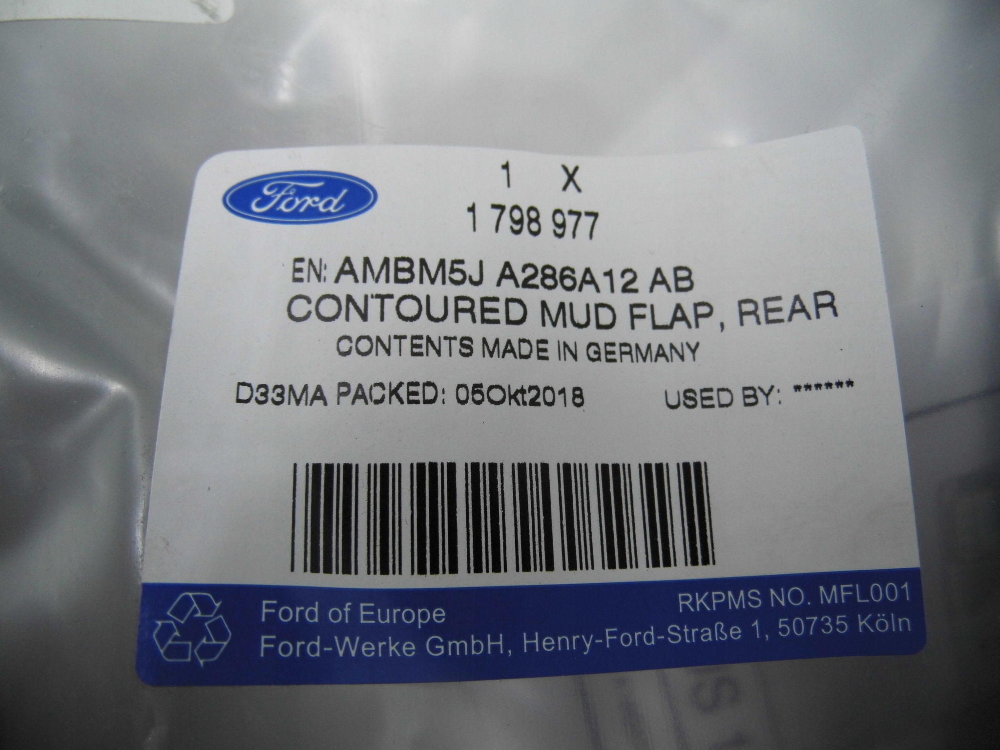 CHLAPACZE TYL TYLNE FORD FOCUS Mk3 2011 18 KOMPLET Manufacturer Ford