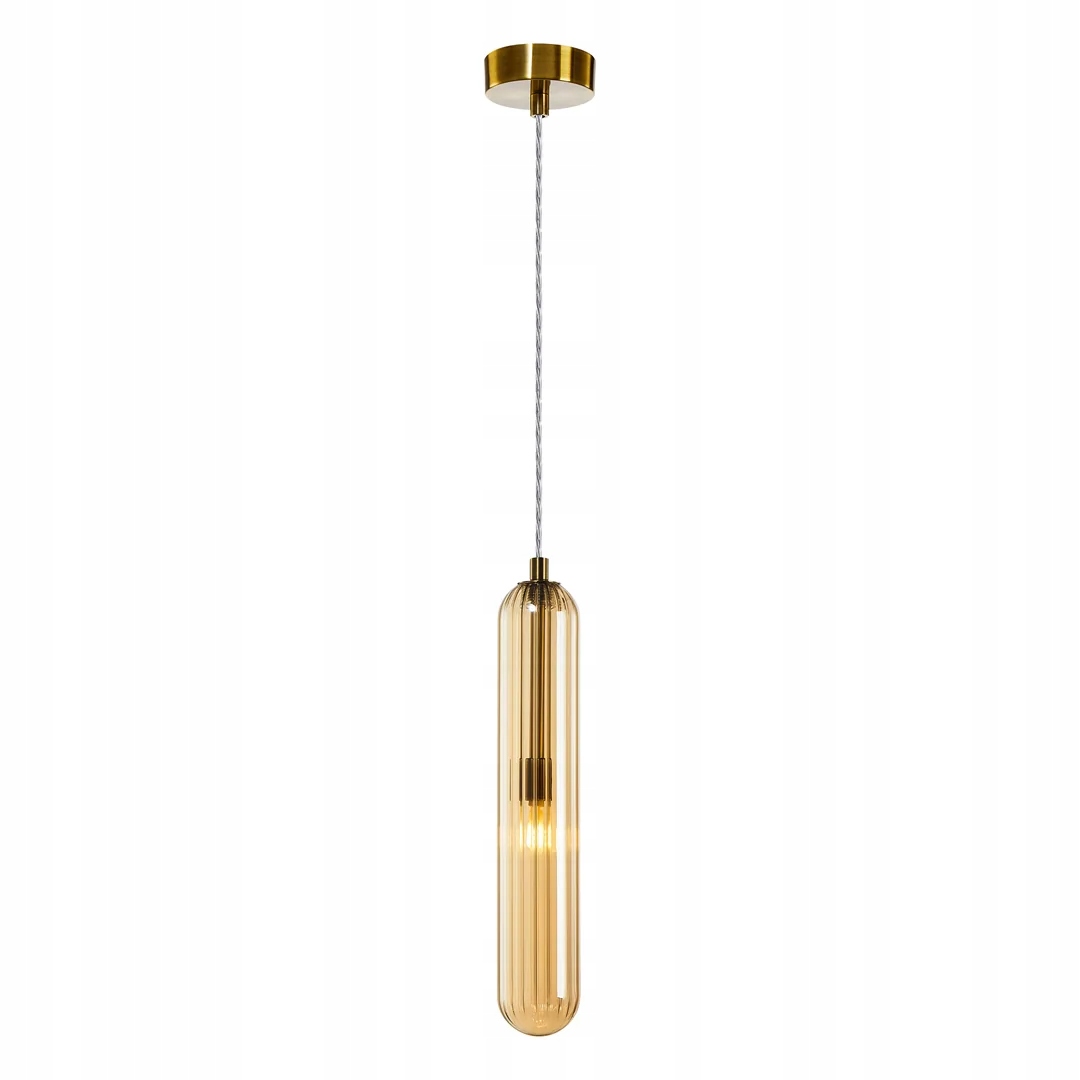 ML0338 Zlatá závesná sklenená lampa 148 cm 1xG9 Pax Eko-light